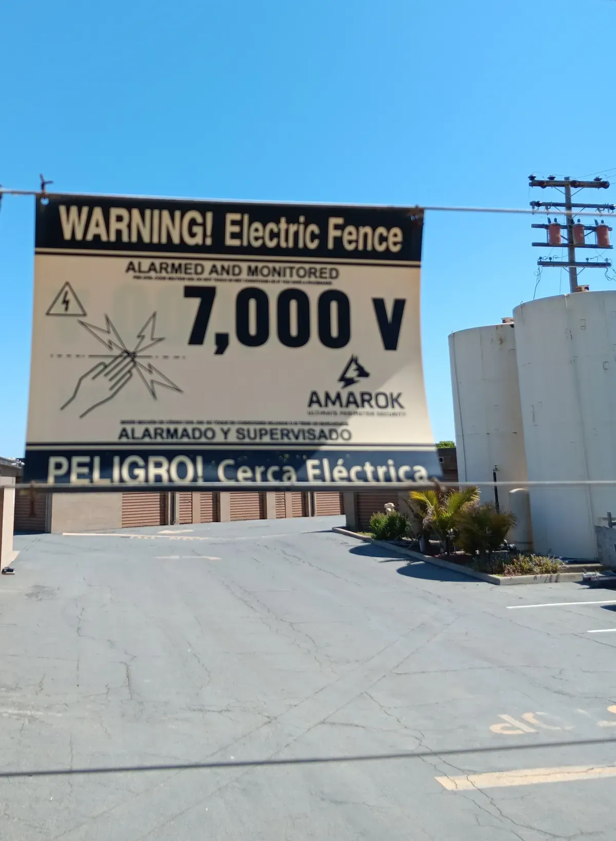 Electric Fence warning